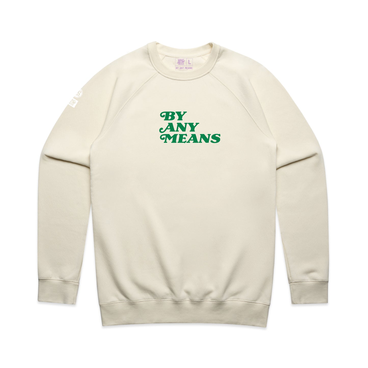 BY ANY MEANS PULLOVER CREWNECK - BEIGE